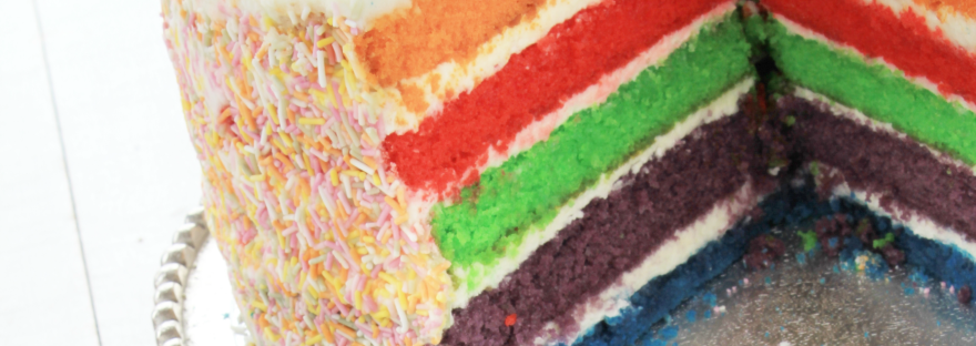 Picture of a layered cake