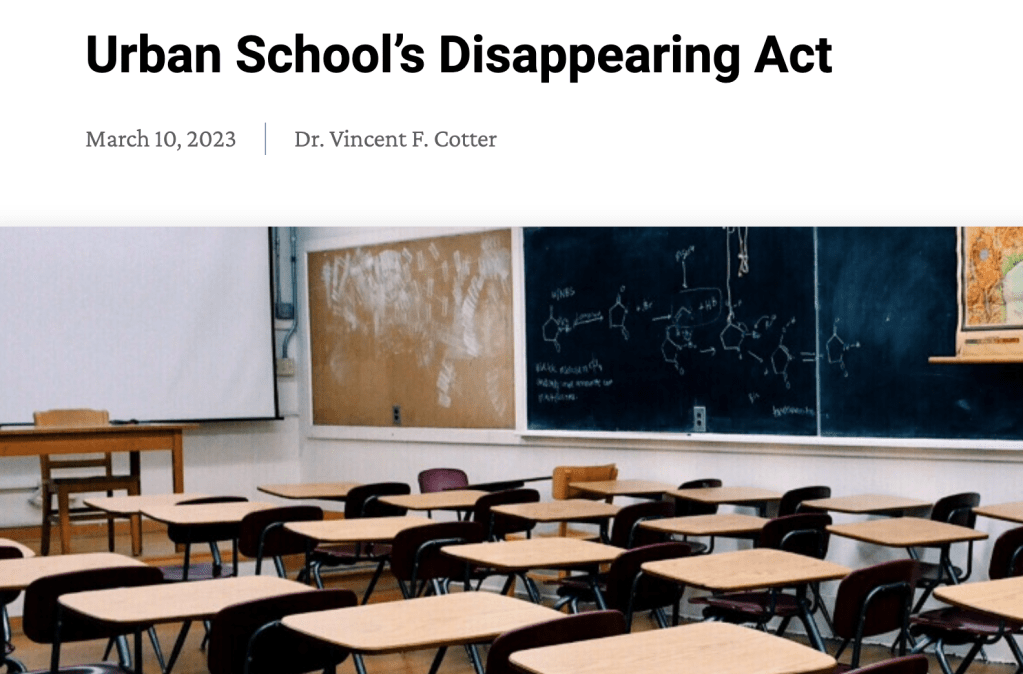 Image of an empty classroom